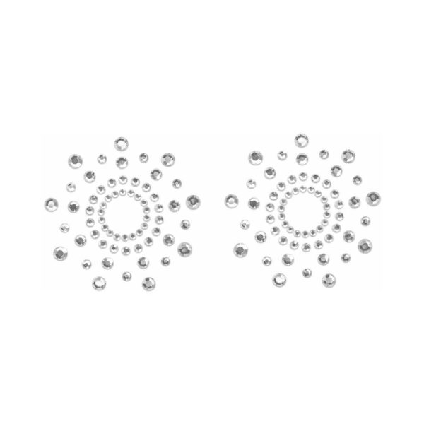 Bijoux Indiscrets Mimi Rhinestone Pasties Circles Crystal Clear - Image 2
