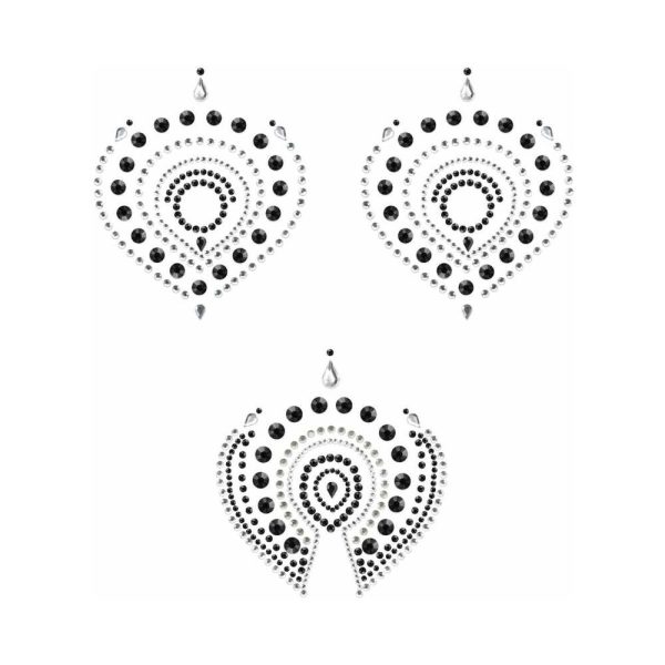 Bijoux Indiscrets Flamboyant Rhinestone Body Decorations Black/Silver - Image 2