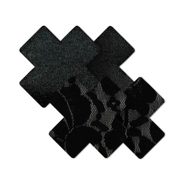 Nippies Basic Black Crosses Pasties Size B - Image 3