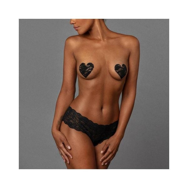 Nippies Basic Black Hearts Pasties Size C - Image 4