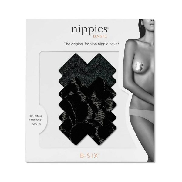 Nippies Basic Black Crosses Pasties Size C - Image 2