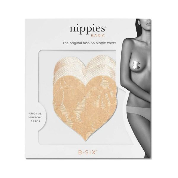 Nippies Basic Creme Hearts Pasties Size C - Image 2