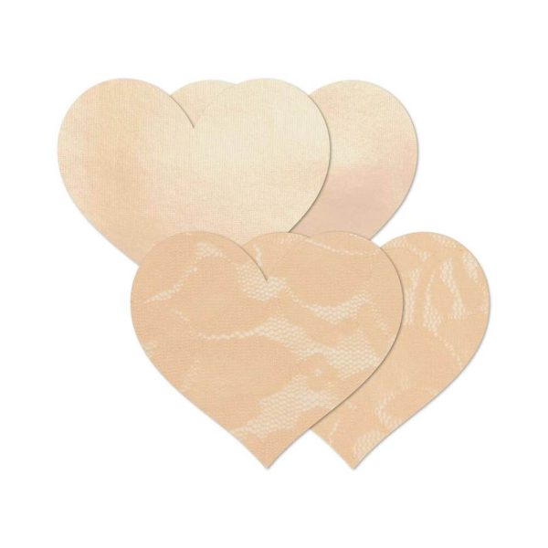 Nippies Basic Creme Hearts Pasties Size C - Image 3