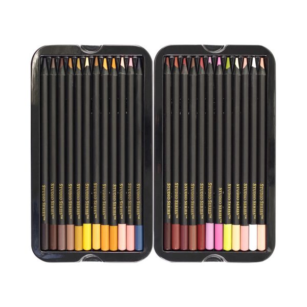 Skin Tone Colored Pencils 24-Pack - Image 2