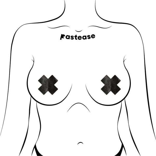 Pastease Petites Crosses Pasties Black - Image 2
