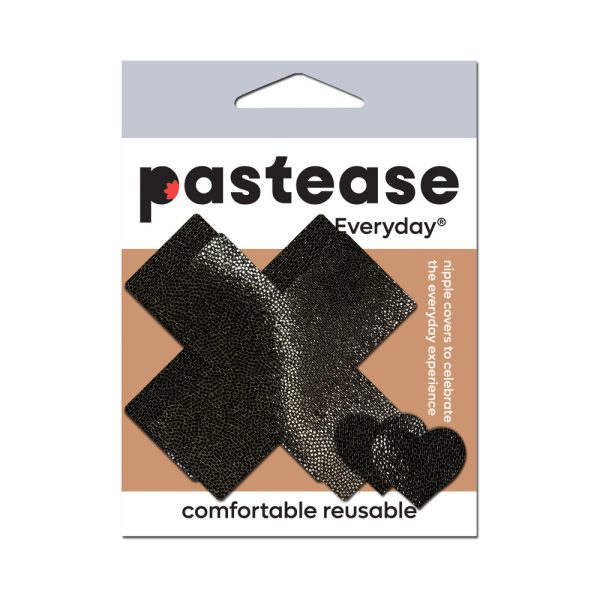 Pastease Everyday Reusable Crosses Pasties Black - Image 3