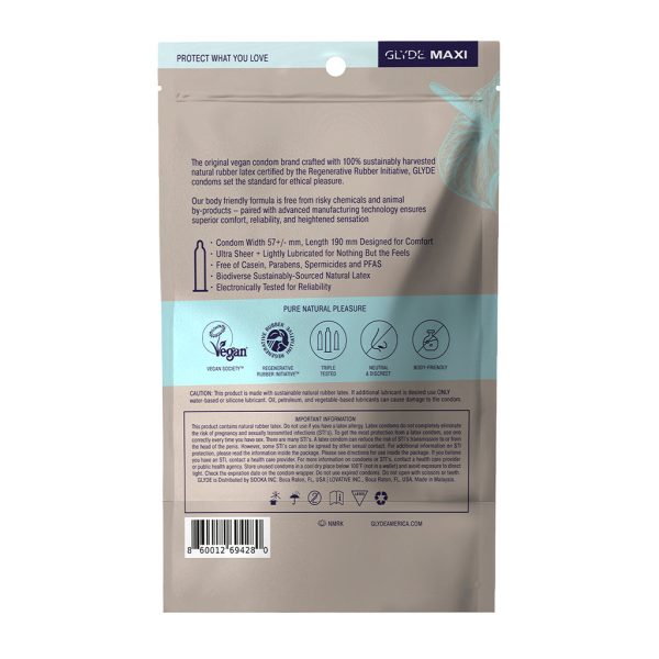 Glyde Maxi Latex Condoms 36-Pack - Image 2