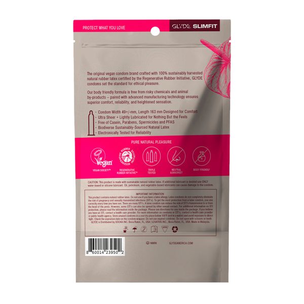 Glyde Slimfit Latex Condoms 36-Pack - Image 2