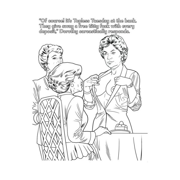 The Golden GILFs Porn Parody Coloring Book - Image 3