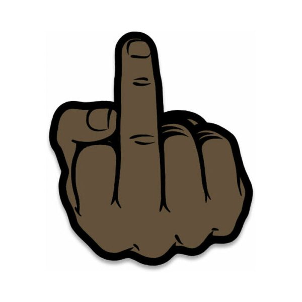 Porn Pin Middle Finger Brown - Image 2
