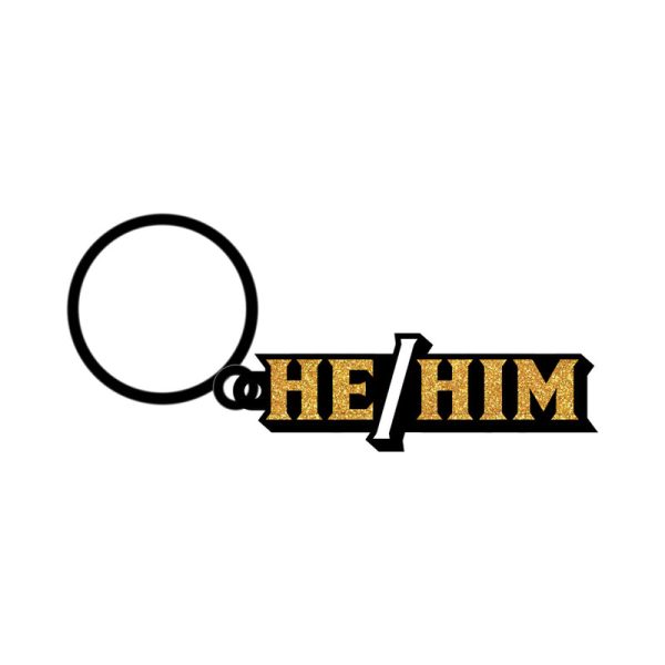 He/Him Keychain - Image 2