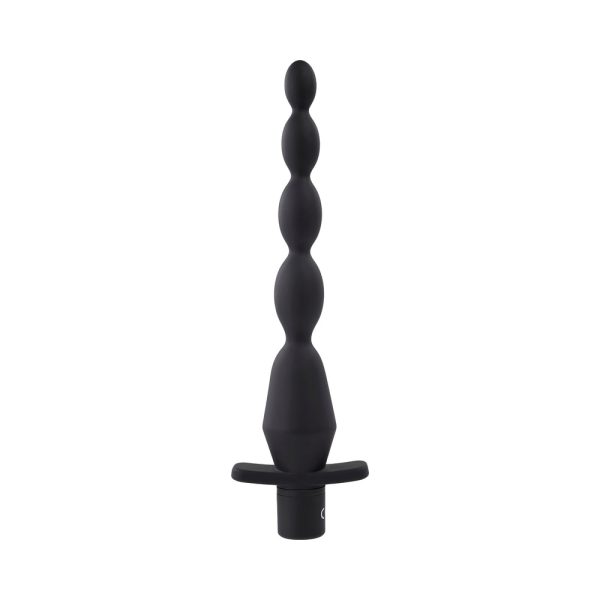 Selopa Vibrating Butt Beads Rechargeable Anal Silicone Black - Image 2