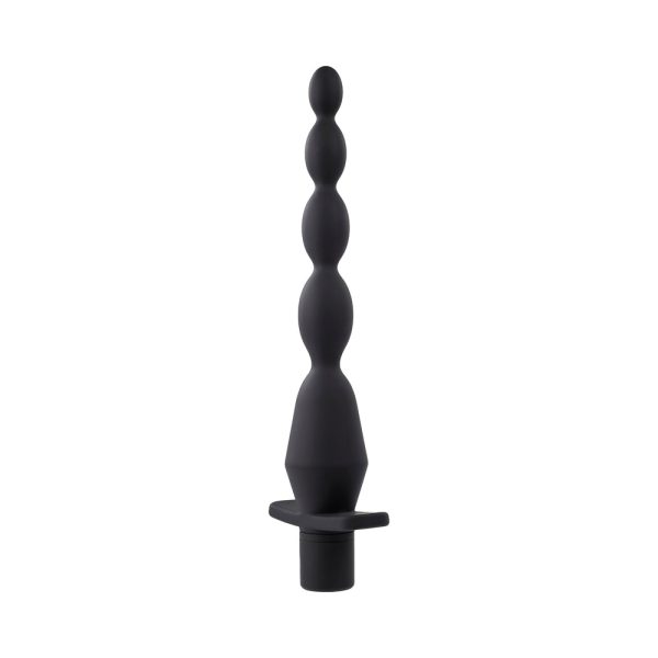 Selopa Vibrating Butt Beads Rechargeable Anal Silicone Black - Image 4
