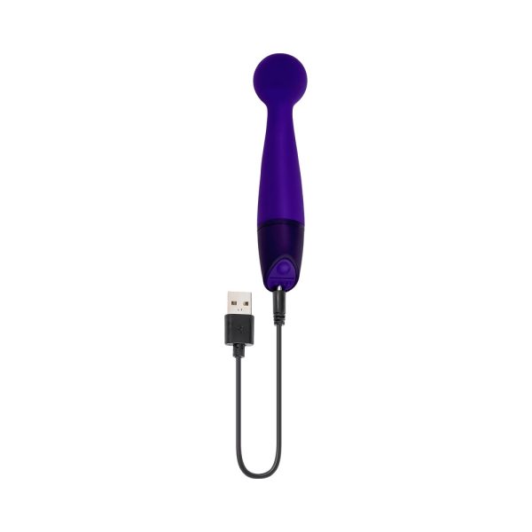 Selopa Gumball Rechargeable Slim Wand Silicone Purple - Image 7