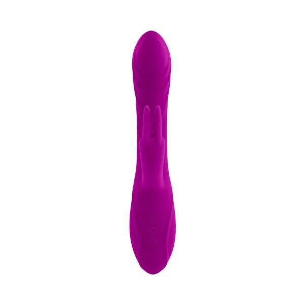 Evolved Fourgasm Rechargeable Triple Stim Vibe with Suction Silicone Purple - Image 6