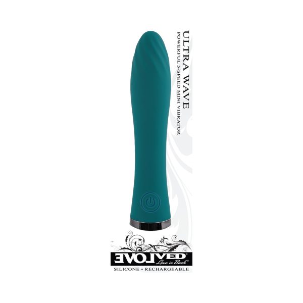 Evolved Ultra Wave Rechargeable Vibrator Teal - Image 9