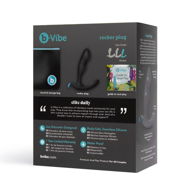 b-Vibe Rocker Rocking Weighted Prostate Plug Black - Image 10