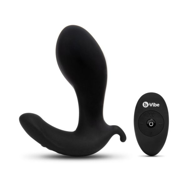 b-Vibe Expand Expanding and Vibrating Remote Control Plug Black - Image 4