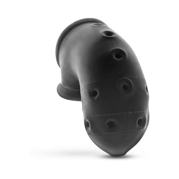 OxBalls Airlock Air-Lite Vented Chastity Black Ice - Image 4