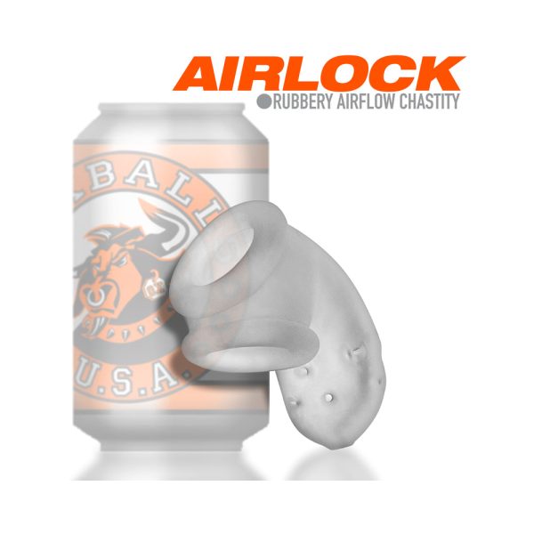 OxBalls Airlock Air-Lite Vented Chastity Clear Ice - Image 7