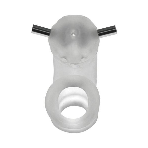 OxBalls Airlock Electro Air-Lite Vented Chastity Clear Ice - Image 8