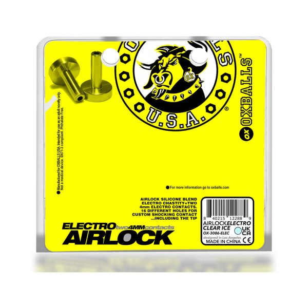 OxBalls Airlock Electro Air-Lite Vented Chastity Clear Ice - Image 10