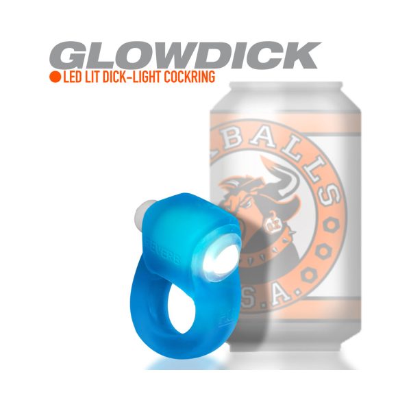 OxBalls Glowdick Cockring With Led Blue Ice - Image 7