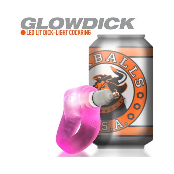 OxBalls Glowdick Cockring With Led Pink Ice - Image 8