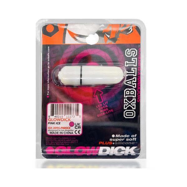 OxBalls Glowdick Cockring With Led Pink Ice - Image 9