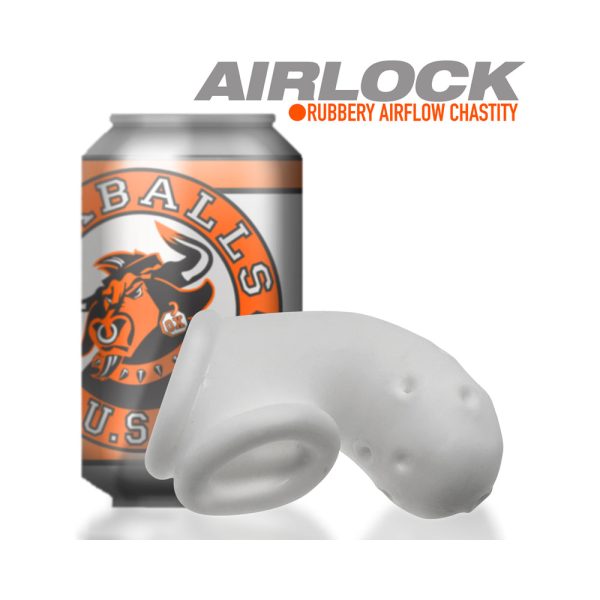 OxBalls Airlock Air-Lite Vented Chastity White Ice - Image 8