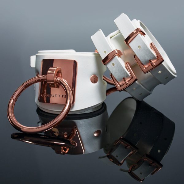 Coquette Pleasure Collection Cuffs White - Image 3