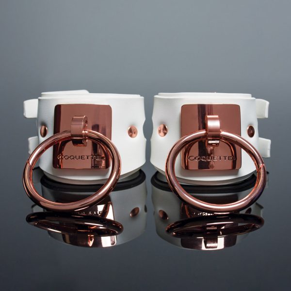 Coquette Pleasure Collection Cuffs White - Image 4