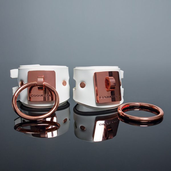 Coquette Pleasure Collection Cuffs White - Image 5