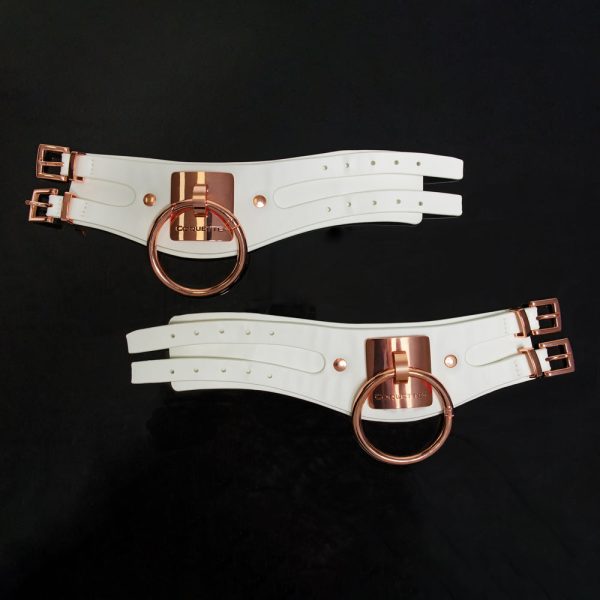 Coquette Pleasure Collection Cuffs White - Image 6
