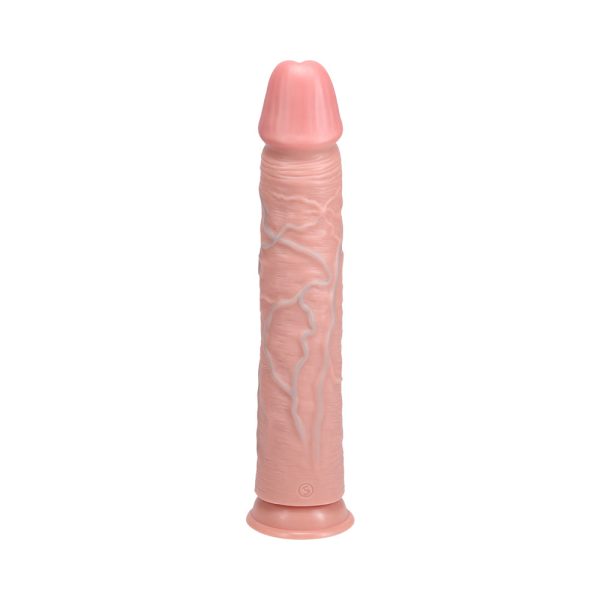 RealRock Extra Long 13 in. Dildo Beige - Image 3