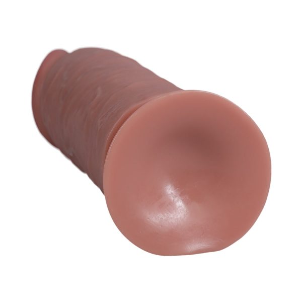 RealRock Extra Thick 9 in. Dildo Tan - Image 2