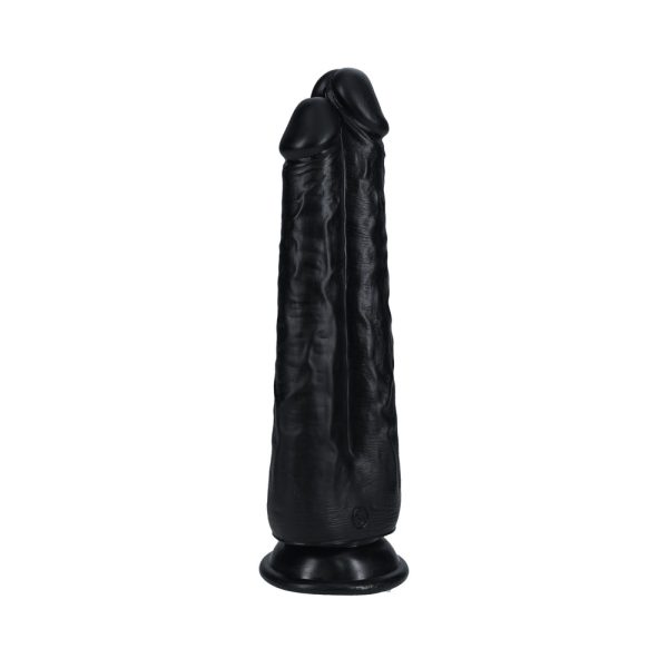 RealRock Two in One 9 in. / 10 in. Dildo Black - Image 3