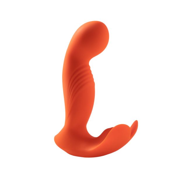 Honey Play Box Crave 3 G-spot Vibrator with Rotating Massage Head and Clit Tickler Orange - Image 2
