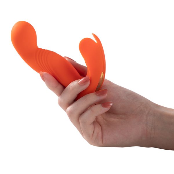 Honey Play Box Crave 3 G-spot Vibrator with Rotating Massage Head and Clit Tickler Orange - Image 5