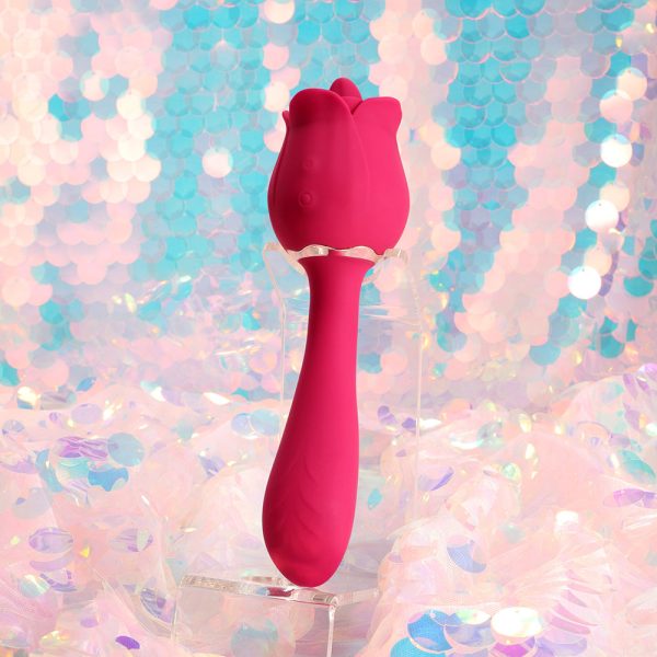Honey Play Box Rhea The Rose Clit Tongue Licking Vibrator and G-spot Massager Red - Image 7