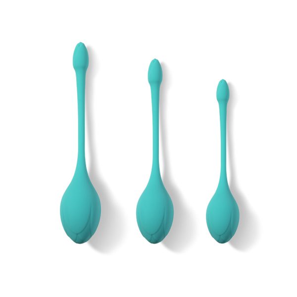 Honey Play Box Bluebell Floral Weighted Kegel Ball 3-Piece Set - Image 2