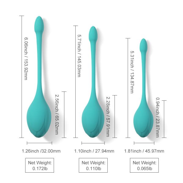 Honey Play Box Bluebell Floral Weighted Kegel Ball 3-Piece Set - Image 6