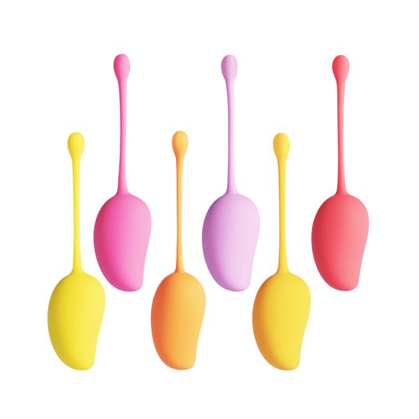 Honey Play Box Mango Tropical Weighted Kegel Ball 6-Piece Exercise Set Assorted Color - Image 2