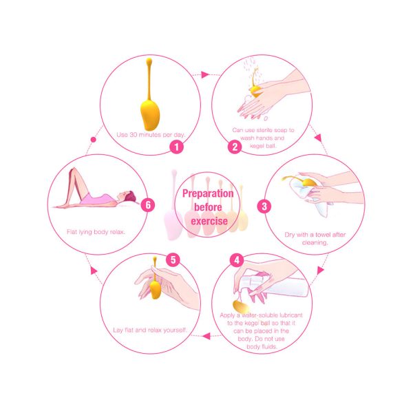 Honey Play Box Mango Tropical Weighted Kegel Ball 6-Piece Exercise Set Assorted Color - Image 7