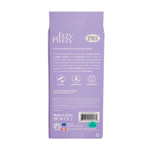 Simple & True Eezy Pleezy Classic Vibrator 5.5 in. Purple - Image 8