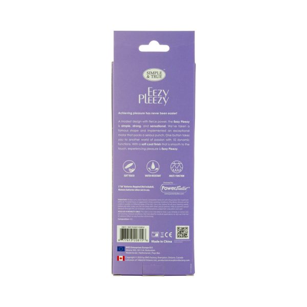 Simple & True Eezy Pleezy Classic Vibrator 7 in. Purple - Image 7
