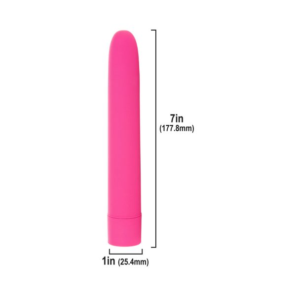 Simple & True Eezy Pleezy Classic Vibrator 7 in. Pink - Image 5