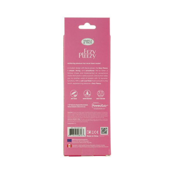 Simple & True Eezy Pleezy Classic Vibrator 7 in. Pink - Image 7