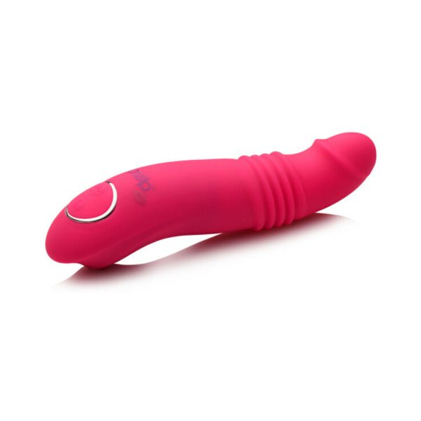Gossip Blasters 7X Thrusting Silicone Vibrator Magenta - Image 4