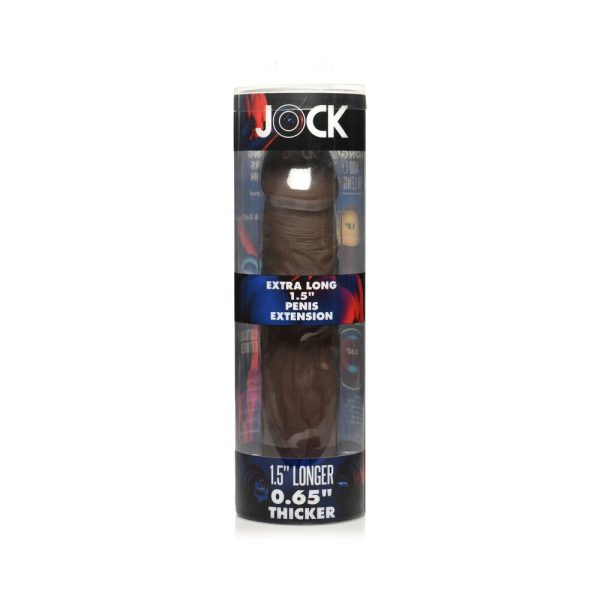 Jock Extra Long Penis Extension Sleeve 1.5 in. Dark - Image 7